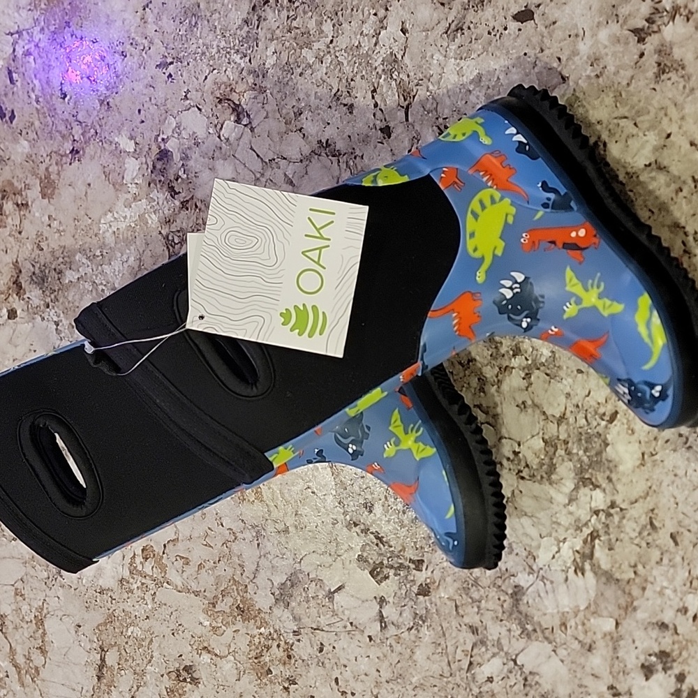 OAK Kids Colorful Dinosaur Rain Boots